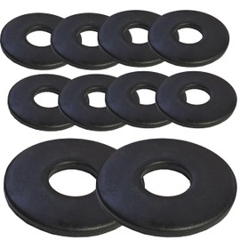 M8 x 24mm Black Penny Washers Stainless Steel Blackened Washer for M3 M4 M6 M8 M10 M12 Screws (Pack of 10)