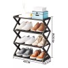 EGTMA Zapatera Organizador Rack Zapatos 4 Niveles