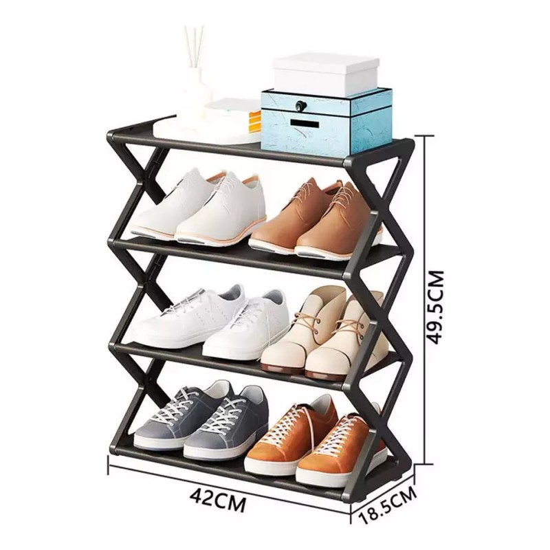 EGTMA Zapatera Organizador Rack Zapatos 4 Niveles