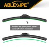 ABLEWIPE Windshield Wiper Blades Beam wiper 22" + 21" fit