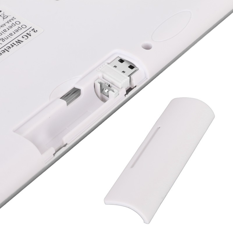 Smart Wireless Keyboard Mouse Kit Silent LED Indicator Waterproof Power