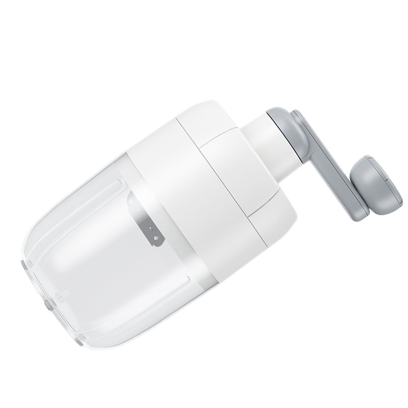 Manual Shaved Ice Maker Portable Transparent Ice Box Hand Ice