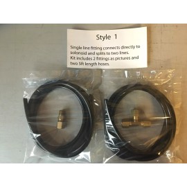 Boost Bottle Industries Style 1 - Nitrous Purge Kit Dual line High Flow Monster Black Line