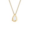 Elli Women's Elegant Drop Pendant Necklace with Moonstone in 925