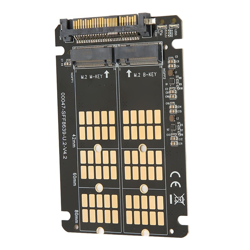 M.2 NVME SATA to U.2 Adapter Card NVME SATA Dual