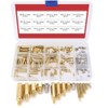 Hilitchi 360pcs M2 M3 M4 Male Female Brass Spacer Standoff
