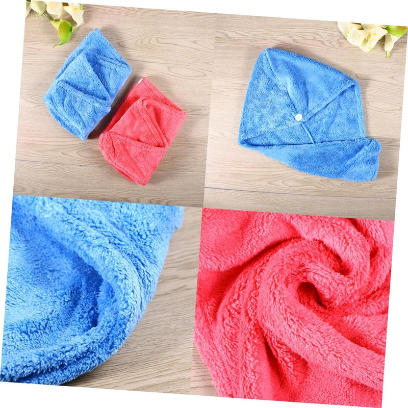 2 Piezas Toalla de Microfibra para Cabello Absorción Ultra Rápida