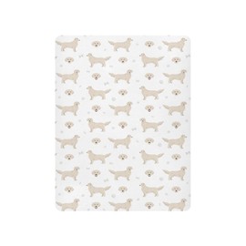 Crib Sheets for Boys Girl Golden Retriever Dogs Breathable Mini Crib Mattress Sheets Fitted,Toddler Baby Sheets for Crib Mattress 39 * 27 * 5In