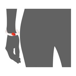 White Leather Bracelet for Women Made with Peruvian Gift Red & Black Huayruro Charm by Evelyn Brooks