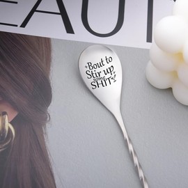 Cocktail Mixing Spoon Gifts for Grandma Birthday Christmas Gifts for Son Daughter Best Friend Friendship Gifts for Women Dad Retirement Gift for Cocktail Fans Bar Spoon Gifts for Mom Dad