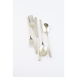 Cambridge Silversmiths Beacon Champagne Sand Mirror 20-Piece Flatware Set, Service for 4