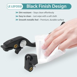 LE LEFOSSI Premium Aluminum Motorcycle Brake Clutch Lever Compatiable with Victory 08-14 Highball/Kingpin Boardwalk All Options Victory Vegas 8 Ball/Vegas Low, Right Left Handlebar Black