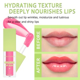 Syloripha Lip Oil Plumping Moisturizing Lip Gloss Long Lasting Nourishing Tinted Lip Glaze Hydrating Non-Sticky Lip Glow Oil, Repair Lip Lines Prevents Dry and Cracked Lips Women's Lip Care (#02)