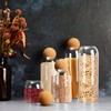 Suclain 5 Pack Storage Glass Jar Set Food Tank with