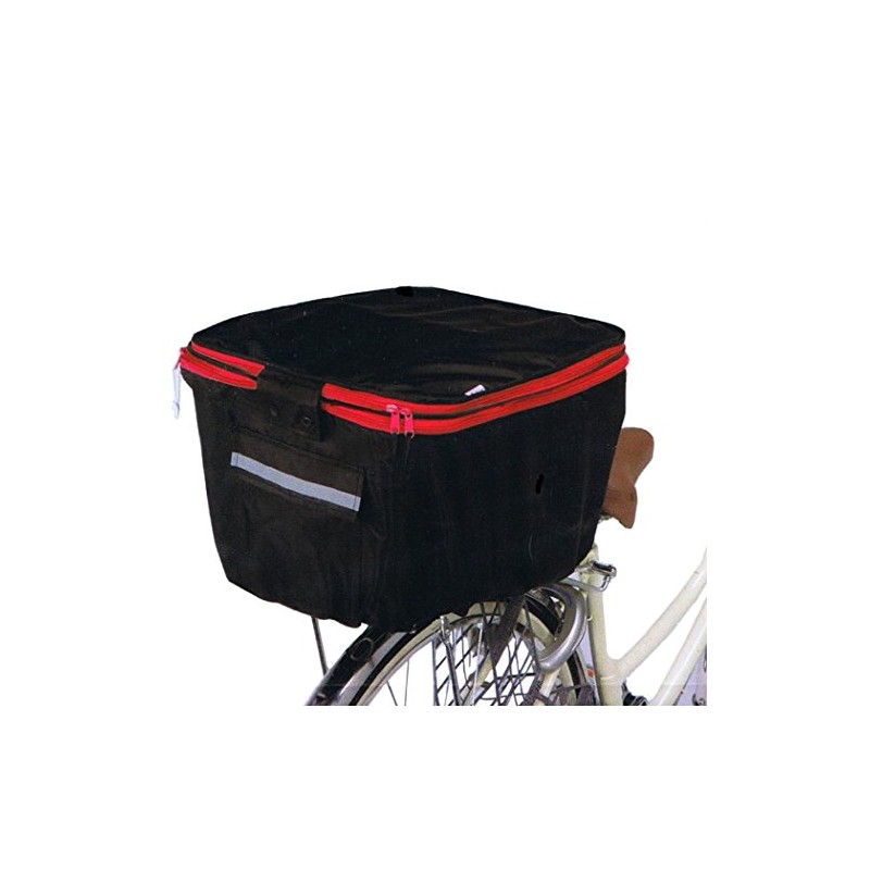 川住製作所 自転車 2段式後カゴカバーKW-275BK ブラック