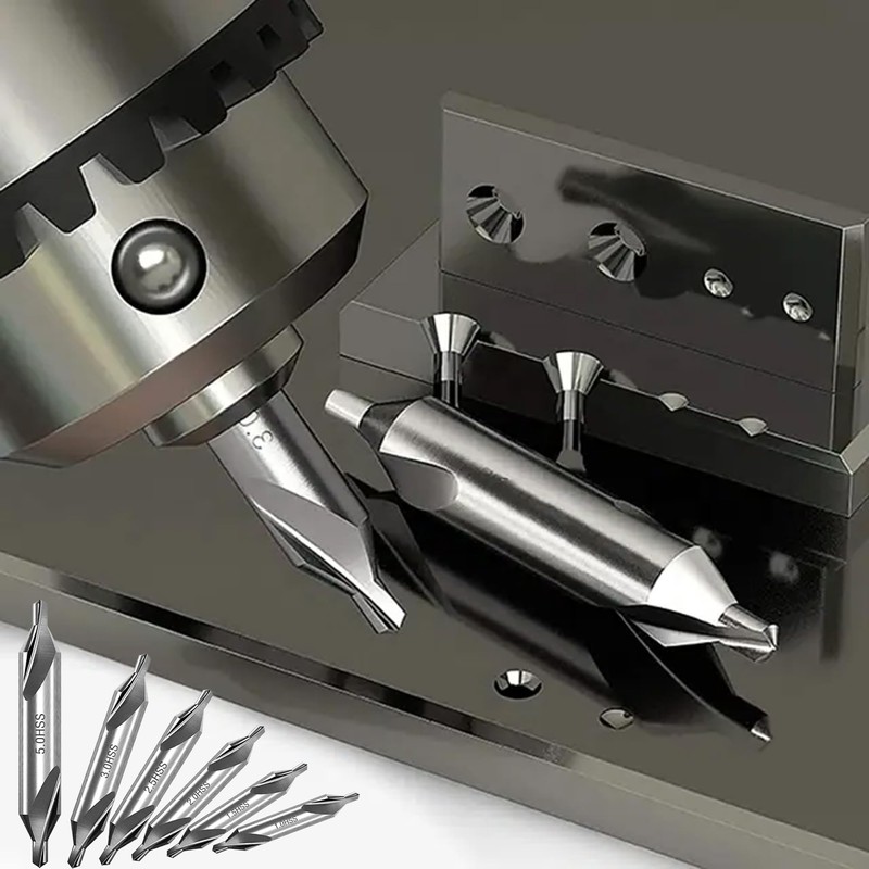 6 Pieces HSS Centre Drill Metal Set, Centre Drill Bit,
