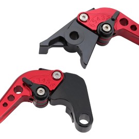 IDEXPOR Motorcycle Brake Levers Clutch Brake Lever Handle CNC Adjustable Short Compatible with YZF R1 99-01