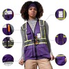 AYKRM Purple high visibility vest