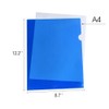 FEPITO 25 Pack A4 Cut Flush Folders Plastic Document Wallet