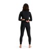 Speedo Women's Eco Zip Long Sleeve Rash Top, Black/White, Small