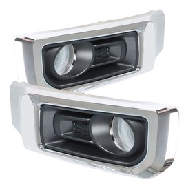 WFLNHB 1 Pair of Front Driving Fog Lights Replacement for 2014-2021 Toyota 4Runner Limited with Chrome Bezel Set