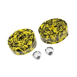 Partuto 2 Pcs Universal Bike Handlebar Tape - Foam Yellow
