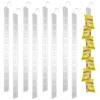 JINGHANGER Pack of 30 Hanging Strips Plastic Merchandise Show Stripes