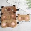 VerteLife Capybara Sleeping Mask, Cartoon Animal Eyeshade for Sleeping, Soft