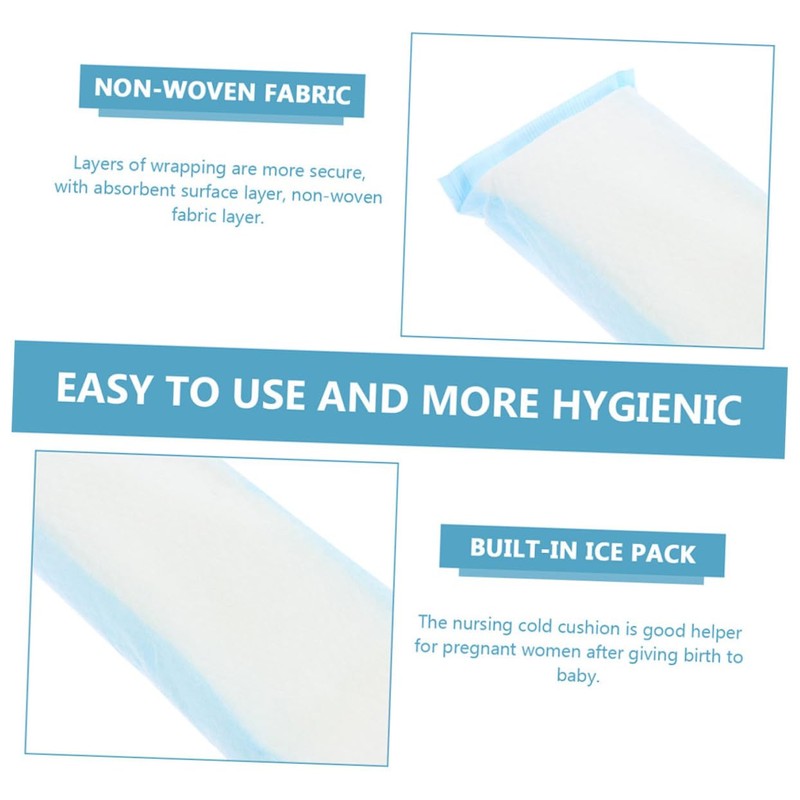 LALAFINA 2pcs Nursing Cold Pads Disposable Ice Packs for Postpartum