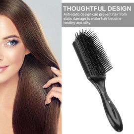 Peine de peluquería, Cepillo De Pelo AntiestáTico De 9 Hileras, Herramientas De Peinado De PeluqueríA para El Peinado Secador Cabello Dama Salón de Hombrel Peinado Secador De Cabello Dama Para Hombre