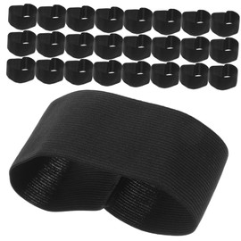 NUOBESTY Funeral Mourning Arm Band 25pcs Elastic Black for Football Cemetery Memorial Service