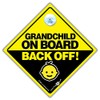 Grandchild On Board Back Off Car Sign Suction Cup Car