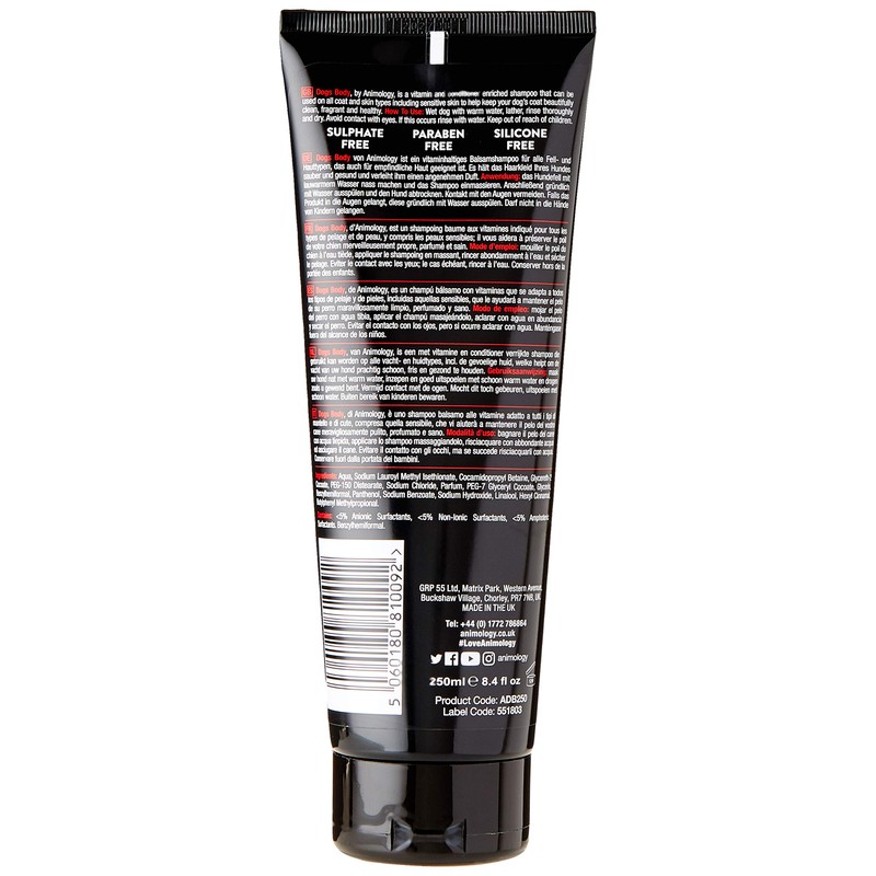 Animology Dog Shampoo and Conditioner, 250ml, Pack of 2