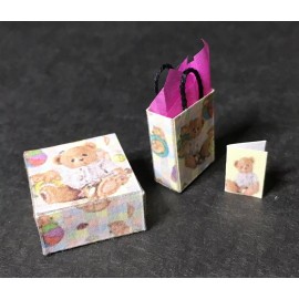 Unbranded Lot of Dollhouse Miniatures for the Baby Shower - Teddy Bear