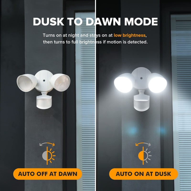 UME 2 Pack 32W 3500 Lumen LED Security Lights Motion