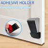Boonbery Adjustable Heavy Duty Door Stopper, Spring Loaded with Holder,