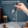 Ajrwiiy Milk Frother Stand Compatible with Zulay Powerful Silver