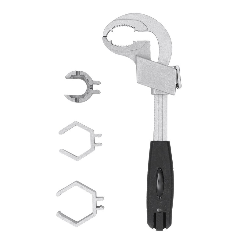 Multifunctional Wrench Double Ended Adjustable Opening Aluminium Alloy for Basin