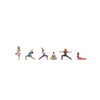 Noch® H0 Set di Statuette Durante Lo Yoga in plastica