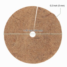 PINGEUI Pack of 12 30 cm Coconut Disc, Winter Protection, Coconut Mulch Disc, Plant Protection Mat, Coconut, Winter Protection, Round Coconut Mat for Plants, Sustainable Plant Protection Against Cold