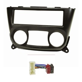 tomzz Audio 2438-006 Radio Fascia Set Compatible with Nissan Almera N16 Year of Manufacture 2000-2006 Black with ISO Radio Adapter