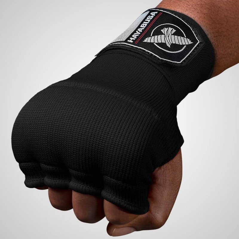 Hayabusa Quick Gel Boxing Hand Wrap Gloves - Black, Large