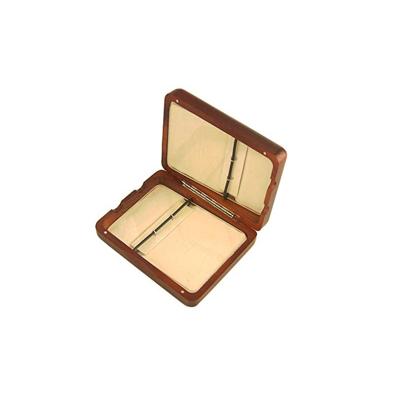 alto saxophone reed case for 6 reeds - brown /