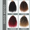 Curly Faux Locs Crochet Hair 8 Packs New Goddess Locs