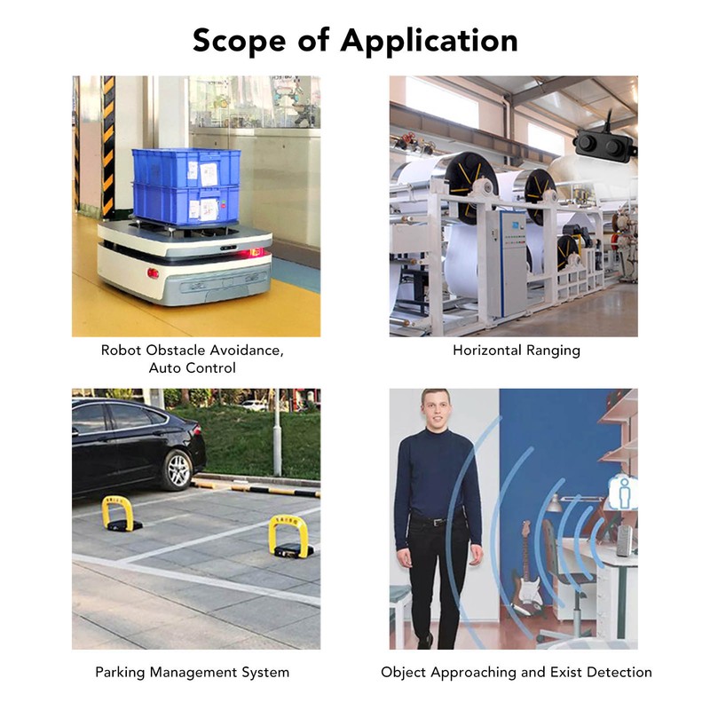 Ultrasonic Ranging Sensor Small Blind Area IP67 Waterproof Quick Response