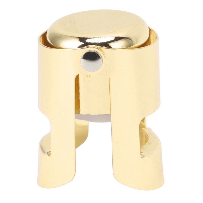 5Pcs Champagne Bottle Stopper Stainless Steel Champagne Sealer Plug Reusable