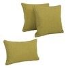 Blazing Needles Indoor/Outdoor Corded Throw Pillow Set, Avocado 3 Count