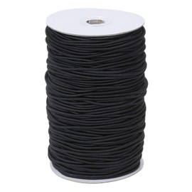 Usew 1/8-Inch (3mm) Heavy Stretch Round String Elastic Cord,140-yards (Black)