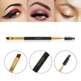 Docolor Eyebrow Brush, Professional Angled Eyebrow Brush, Eyebrow Brush and Eyelash Brush, Black