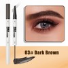 Eyebrow Pencil with Brow Gel, 2-in-1 Microblading Eyebrow Pen &